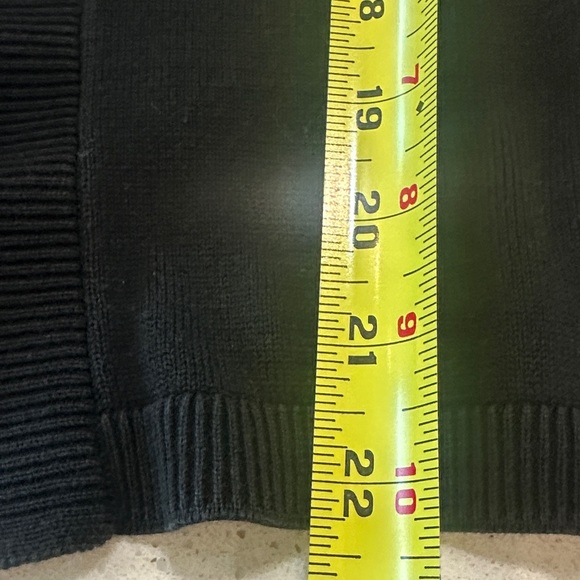 TALBOTS BLACK OPEN FRONT CARDIGAN SMALL PETITE 3/4 SLEEVE. - Picture 8 of 8